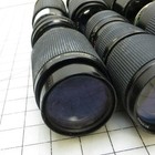 8x Junk Zoom Lenses Lot  As-is - For Various Slr Cameras  - Canon Five Star Etc