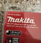 For Makita Bl1850b-2 Lxt 18v 5ah Li-ion Battery 2 Pack - Brand New Sealed Usa