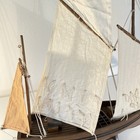 Wooden Model Sailing Ship Le Harenguier French Fishing Boat Restoration Project