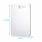 Anti Fog Fogless Shower Mirror Portable Size Adhesive Hook Travel Bath Accessory