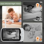 2 Pack Baby Monitor With Camera  5 Inch Video Baby Monitor With Remote Control P
