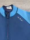 Nrs Jacket Women L Blue Hydroskin 0 5 Neoprene Full Zip Water Sports Thermal