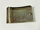 Vintage Alpaca Silver And Mother Of Pearl Masonic Square   Compass Belt Buckle