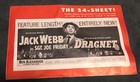 Dragnet 1954 Original 24 Page Uncut Pressbook  Jack Webb As Sgt  Joe Friday
