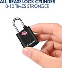 4 Pack Tsa Approved Travel Luggage Locks With Keys  Keyed Suitcase Padlock  Zipp