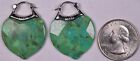 Barse Sterling Green Stone Pierced Earrings New