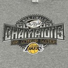 Vintage Los Angeles La Lakers Nba Champions 2009 Finals Gray Tee Shirt Men   s Xl