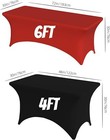 Custom Tablecloth 4 6ft Personalized Business Tradeshow Birthday Party Wedding