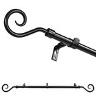 5 8  Domanda Adjustable Single Drapery Curtain Rod  28   -48  48 -84  84 -120 