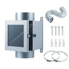 Dryer Lint Trap   Vent Kit - 4inch 8ft Hose With 2 Clamps  2 Stainless Mesh 