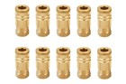 1 4  Brass Female Industrial Coupler 10 Pack   Air Hose Fittings  Npt Quick Conn