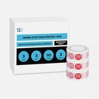 1-24 Roll 2mil 3 x110yd Stop If Seal Broken Tape Red white Security Packing Tape