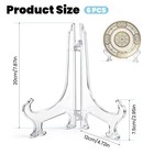 6 Pack 8 Inch Clear Plastic Easel Or Plate Stand Holders  Display Plate Stand   