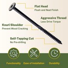 Structural Wood Lag Screws  14 X 4-1 2 Inch  50-pcs  Heavy Duty Exterior Cons   