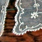 4 Vtg Doilies Tambour Lace Ivory Cutwork Center Medallions Embroidered Net