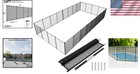 Stylish 4ft X 12ft In-ground Pool Safety Fence - Includes Installation Kit