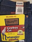 Wrangler 31mwzdn Cowboy Cut Relaxed Fit Jeans - Blue Men s 42  32 New With Tags
