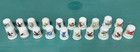 Thimbles  Vintage Lot Of 20 With Case      Birds  Porcelain  Box 19