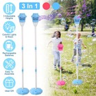 2pcs Rechargeable Automatic Bubble Maker Adjustable Height Bubble Blower For Kid