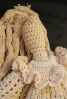 Amazing Vintage Handcrafted Crocheted Knit Doll 