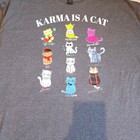 Taylor Swift Karma Is A Cat Graphic T Shirt 2xl Gray Eras Tour Fan Tee Cats