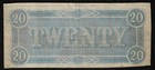 1864  20 Confederate States Of America Note  vf    free S h After 1st Item 