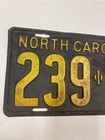 1934 North Carolina License Plate  Chevy Ford
