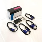 Vga Kvm Switch  Yinker 4 Port Usb Vga Kvm Switch W 4 Kvm Cables   3 Usb Hubs For