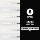 Sakura 57458 Gelly Roll Classic 10  bold Pt   6pk Pen  White