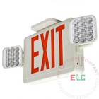 Lfi Lights   Red Led Exit Sign Emergency Light Self Testing Combo Combolg-r-w-st