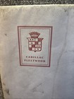 Cadillac Fleetwood original Sprial Bound-deluxe Sales Brochure W envelope 1939