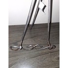 Vintage Metal Display Easel Plate Stand 16  Tall Scrollwork Decor