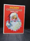 Vtg 1976  new  Merry Christmas Pictures To Color-coloring Book