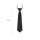 Ties For Women Pre Tied Neckties With Adjustable Neck Strap Black And White 