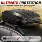 13 Cubic Feet Car Top Cargo Carrier Vehicle Roof Mount Luggage Storage Box W key