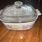 Rare Vintage Corning Ware Berrys 2 Casseroles A-2-b   A-1-b 1-2 Liters Lids Defe