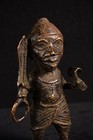 Bronze  An Old African Benin Dignitary Statue Nigeria Afrika Africa Afrique 1767