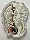 Dragon Vs Phoenix 2-coin Set Solomon Islands By Pamp 2-1 Oz Silver  9999 Coins