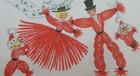 Vintage Unused Hallmark Christmas Card   Envelope 4 Of Us Yarn Doll Family