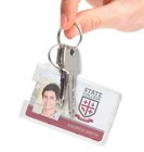 Specialist Id Secure Fuel Card Badge Holder Keychain - Top Load Polycarbonate