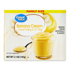 Great Value Banana Cream Family Size Pudding Mix - 5 1 Oz  4 Pack 