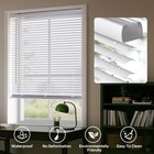 Lazblinds Cordless White 1  Room Darkening Vinyl Mini Blinds 36  W X 36  H Horiz
