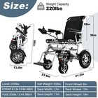 All-terrain Foldable Travel Power Wheelchair 12ah Li-ion Battery airline Approve