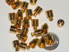 1 Mini Tubes Glass Bottles Vials Gold Plated Cap Necklace Pendant Charm