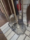 Vintage Brass Fireplace Tool Set