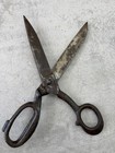 Vintage Hand Forged Iron Scissors Primitive Tailor Sewing Tool Rustic Decor 24cm