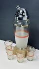 Macbeth 1930s Home Barware Set Art Deco Cocktail Shaker Shot Glasses Rare Find