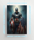 Captain America The Avengers Marvel Comic Mcu Poster Print - No Frame