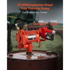 Uimoso Electric Fuel Transfer Pump 110v  20 Gpm  76 L min With Fuel Nozzle