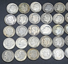 90  Silver Roosevelt Dimes 50-coin Roll Avg Circ Condition  5 Fv Mixed Dates